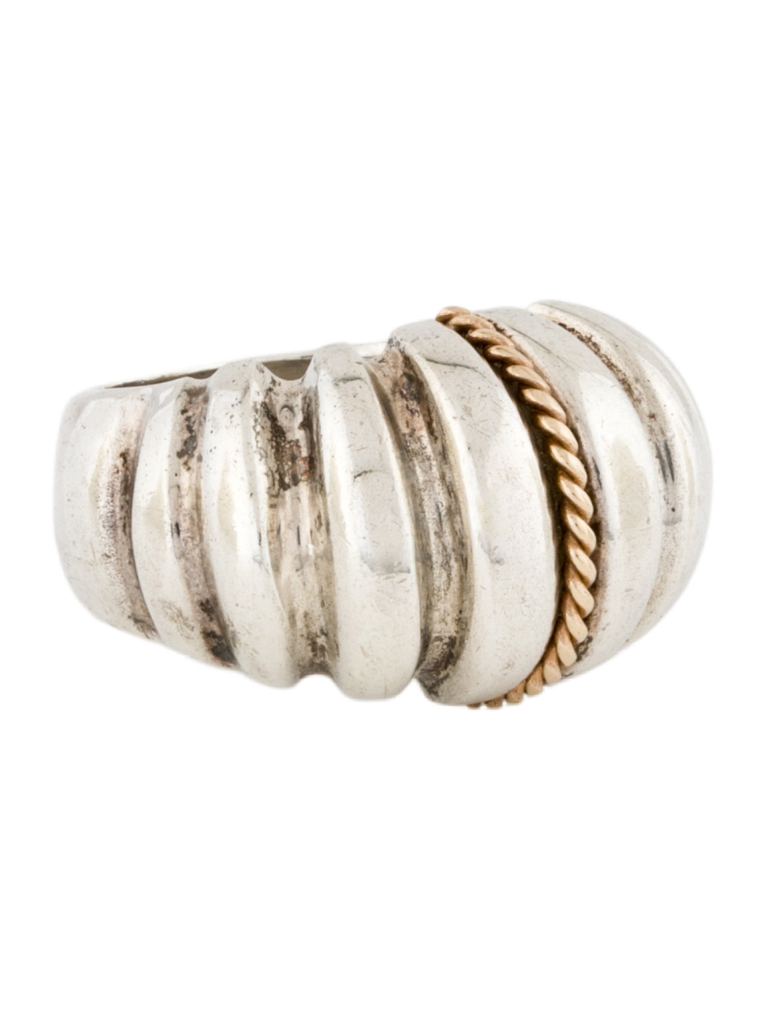 Ring Two-Tone Dome Ring